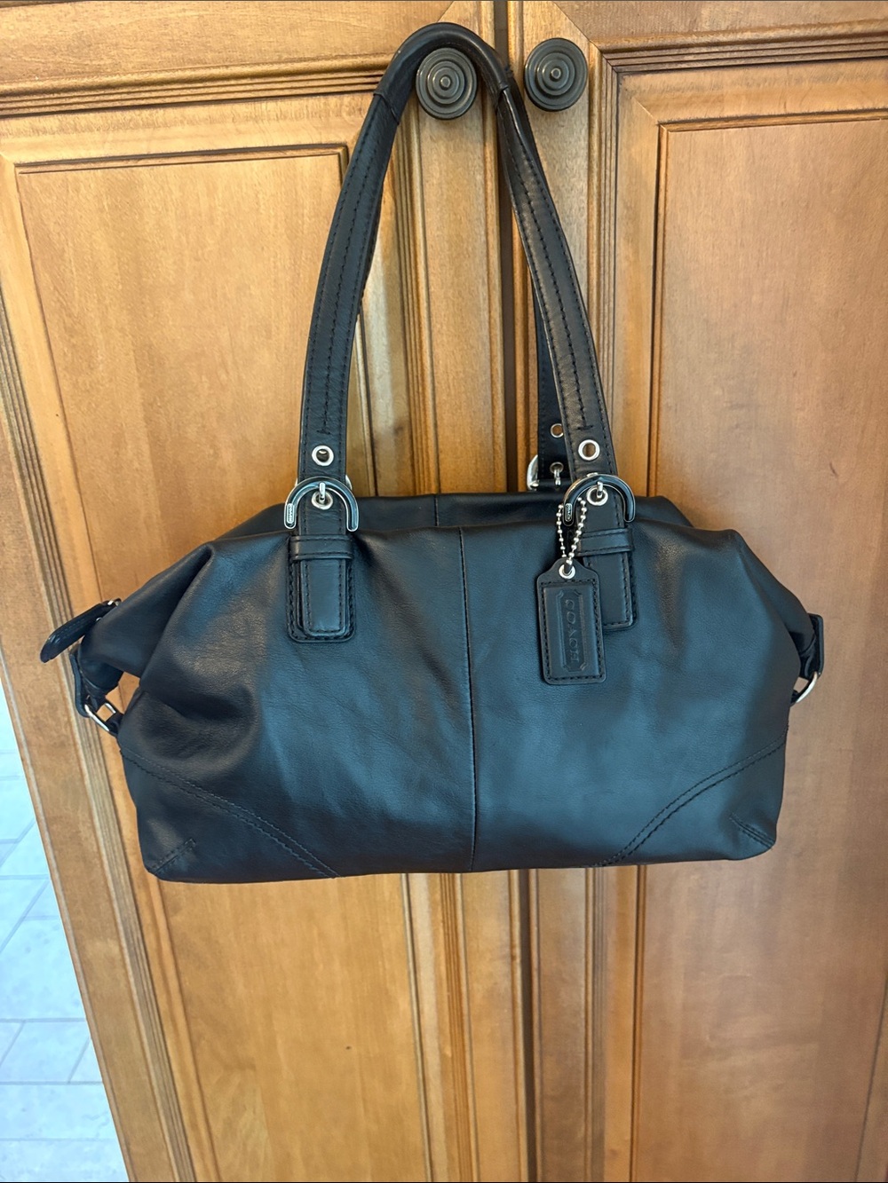 Vintage 2001 Coach All-Leather Tote Bag 🖤